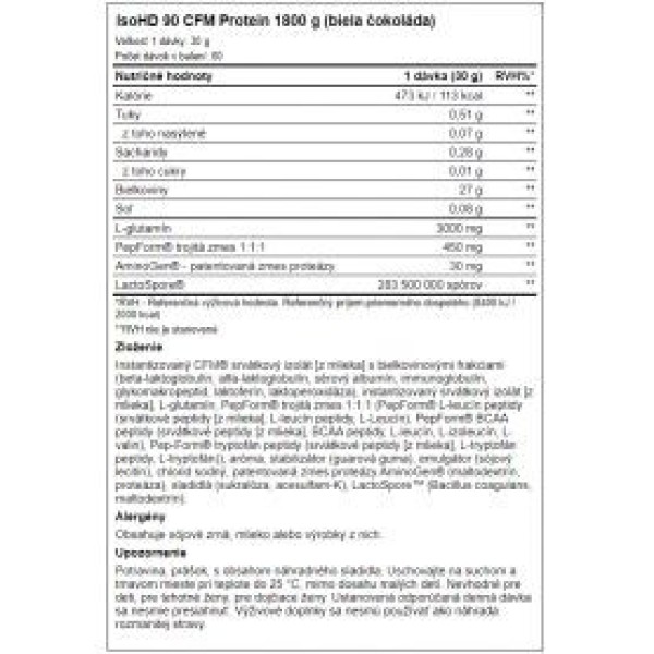 IsoHD 90 CFM Protein 1800 g AMIX